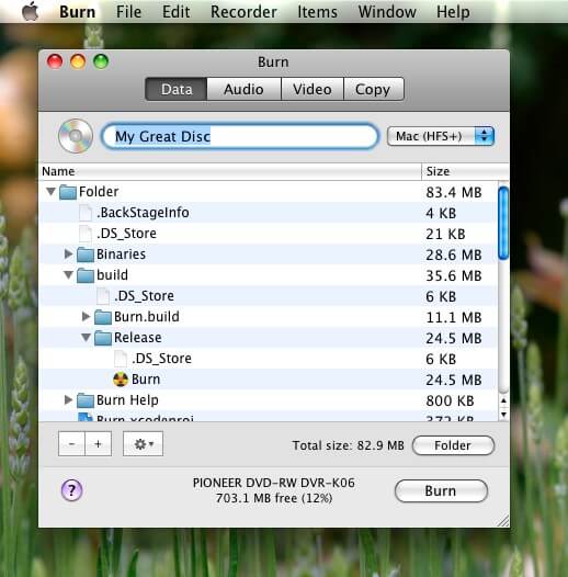 dvd creator free on mac os x