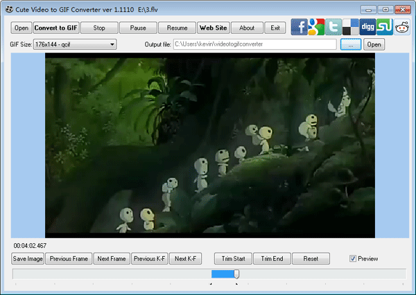 Conversor gratuito de vídeo para Gif - Converta MP4 para Gif Online