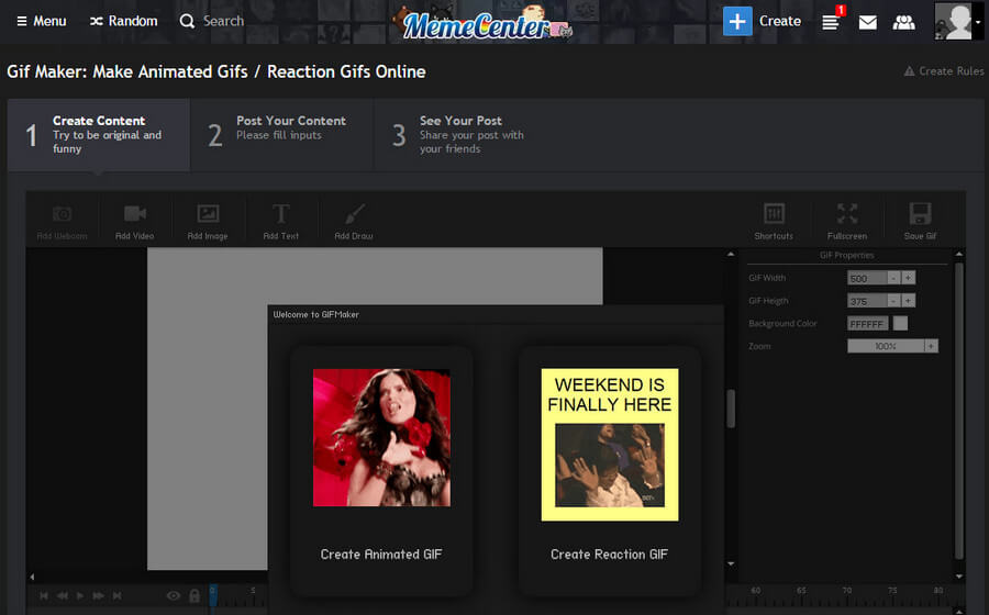 Create animated gif Free Online Image Editor