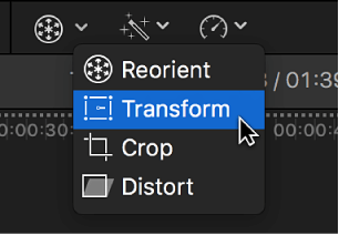 click on Transform
