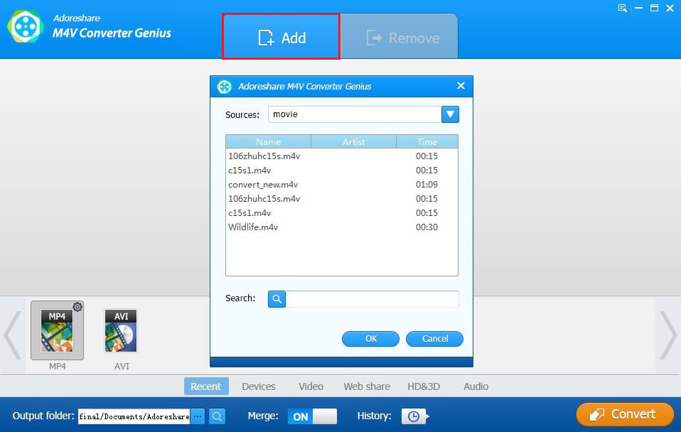 M4V to M4R converter Convert M4V Videos to M4R Audios