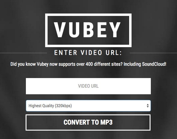 Vubey Online YouTube to MP3 HD Converter
