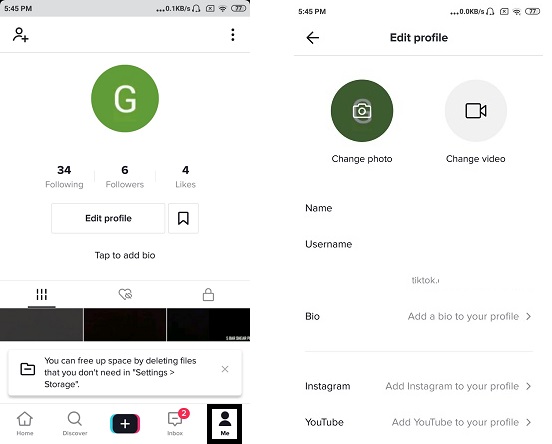 how can i edit my tiktok profile