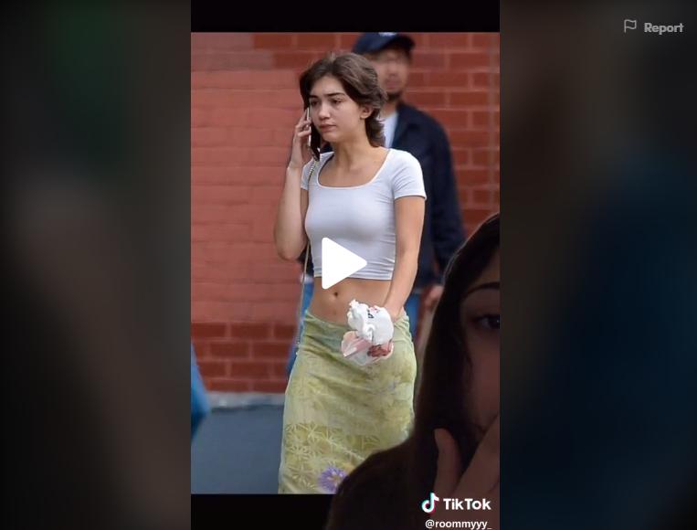 tiktok green screen user