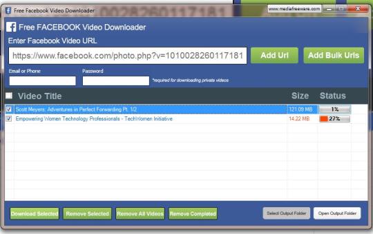 free Facebook video downloader