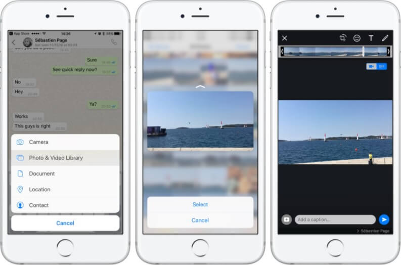 Como enviar GIFs no WhatsApp para iPhone