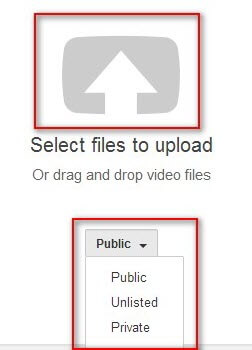 upload a video to youtube